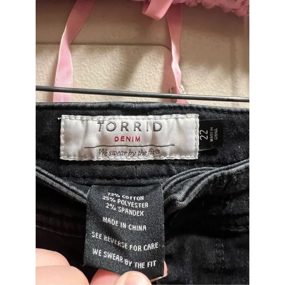 Torrid Black Denim Jeans Woman’s Size 22S Plus Size Jeans